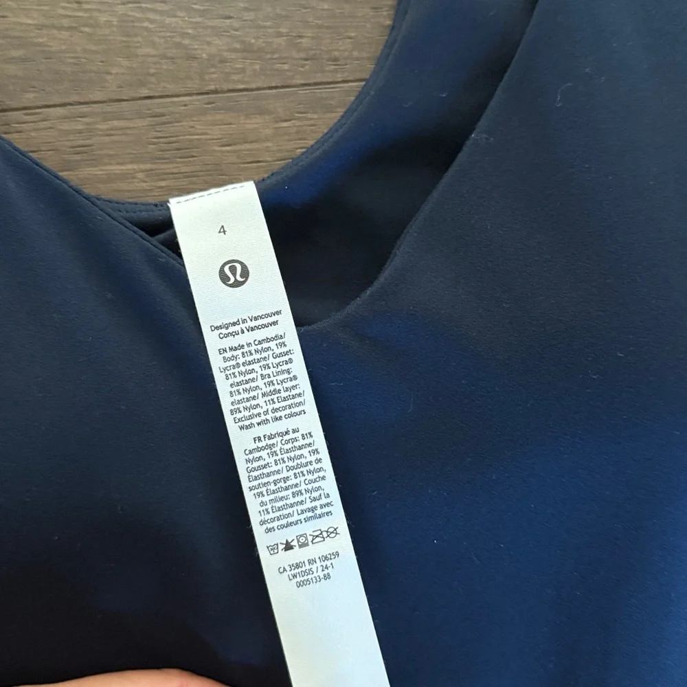 NEW $148 Lululemon align bodysuit s 4 25” - Picture 6 of 6